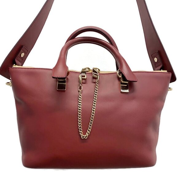 Chloe Cashmere Leather Two-Tone Baylee Tote - Picture 1 of 8